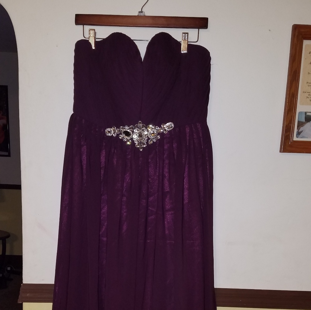 Grace Karin,  burgundy formal  Dress Size 14